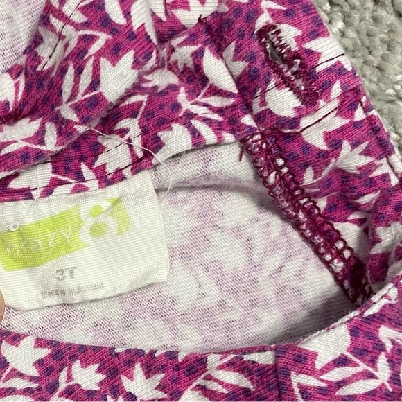 Crazy 8 magenta & white floral dress 3T - Picture 2 of 3